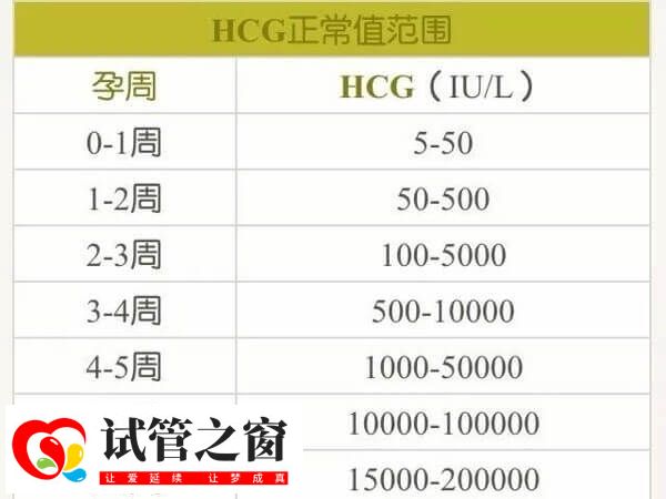 胚胎移植后hcg正常移范围